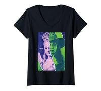 Donna Wicked: For Good Glinda and Elphaba Split Portrait Maglietta con Collo a V