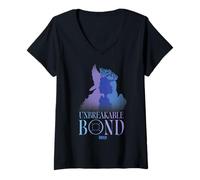 Donna Wicked: For Good Glinda and Elphaba Unbreakable Bond Maglietta con Collo a V