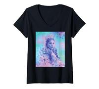 Donna Wicked: For Good Glinda Close Up Florals Maglietta con Collo a V