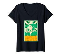 Donna Wicked: For Good Green Girl Power Maglietta con Collo a V