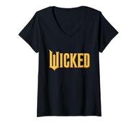 Donna Wicked: For Good Logo Yellow Brick Road Maglietta con Collo a V