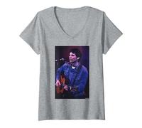 Donna Wilco Jeff Tweedy si esibisce dal vivo di Andy Willsher Maglietta con Collo a V