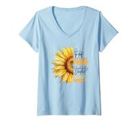 Donna Wild And Free Perfettamente Mettere Insieme disordine Maglietta con Collo a V