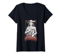 Donna Wild Bill Hickok Maglietta con Collo a V