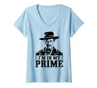 Donna Wild West Gunslinger Citazione - I'm in My Prime Maglietta con Collo a V