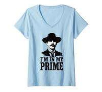 Donna Wild West Gunslinger Quote - I’m in My Prime Maglietta con Collo a V
