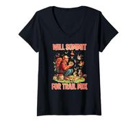 Donna WILL SUMMIT FOR TRAIL MIX Maglietta con Collo a V