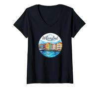 Donna Willemstad Curaçao/Curacao Maglietta con Collo a V