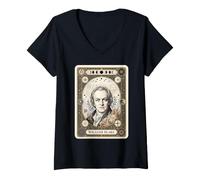 Donna William Blake Ritratto Art Pittore Maglietta con Collo a V