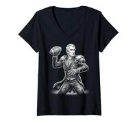 Donna William Henry Harrison - Pallone da Calcio Maglietta con Collo a V