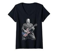 Donna William Howard Taft Chitarra Maglietta con Collo a V