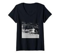 Donna Wimbledon Tennis Billie Jean King 39 Vincitore del Grande Slam Maglietta con Collo a V