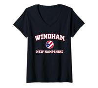Donna Windham New Hampshire (New Hampshire) Maglietta con Collo a V