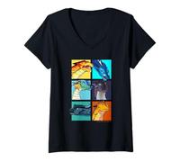 Donna Wings of Fire Character Squares Maglietta con Collo a V