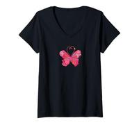 Donna Wings of Love Maglietta con Collo a V