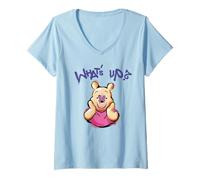 Donna Winnie The Pooh What's Up Maglietta con Collo a V