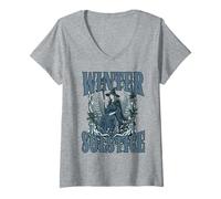 Donna Winter Solstice Witch Maglietta con Collo a V