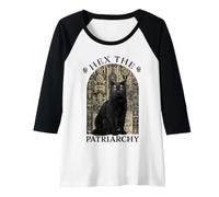 Donna Witch Black Cat Hex The Patriarchy Maglia con Maniche Raglan