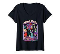 Donna Witch Crafts Sarcastic Retro Vintage Funny Adult Humor Maglietta con Collo a V