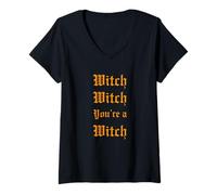 Donna Witch Witch Sei Una Strega Goth Romance Amanti dei Film magici Maglietta con Collo a V