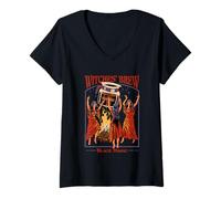 Donna Witches Brew Coffee Sarcastic Vintage Funny Adult Humor Maglietta con Collo a V