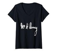 Donna WM. H. Bonney Billy Il Kid Firma Originale Maglietta con Collo a V