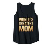 Donna World's Greatest Mom - Scritta Divertente Canotta