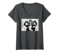 Donna Worzel Gummidge Jon Pertwee con Zia Sallys 1981 Maglietta con Collo a V