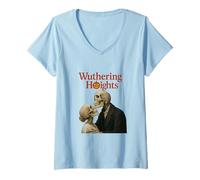 Donna Wuthering Heights - Parodia Romantica con Scheletro Gotico Maglietta con Collo a V