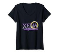 Donna Xena: Warrior Princess Logo Maglietta con Collo a V
