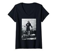 Donna XTC Andy Pernice Arance & Limoni Era di AJ Barratt Maglietta con Collo a V