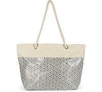 Donna XXL borsa da spiaggia con cerniera metallica Infinity cube zip, borsa