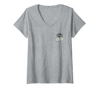 Donna Yahtzee Life Is Short Take A Chance with Yhahtzee Front Back Maglietta con Collo a V