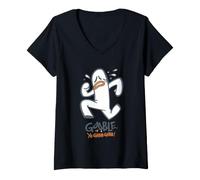 Donna Yo Gabba Gabba! Halloween Gooble Crying Ghost Maglietta con Collo a V