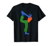 Donna Yoga Ballerina Posa Pilates Equilibrio Esercizio Stretch Maglietta