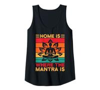 Donna Yoga Home Is Where The Mantra Is Funny Yoga Canotta