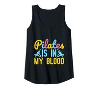 Donna Yoga Pilates Is in My Blood Funny Yoga Canotta