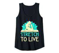 Donna Yoga Stretch To Live Funny Yoga Canotta