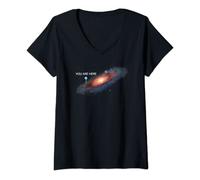 Donna You Are Here Universe Galaxy - Magliette divertenti per uomini e donne Maglietta con Collo a V
