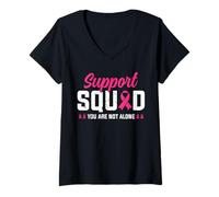 Donna You Are Not Alone Madre Figlia Zia Family Support Squad Maglietta con Collo a V