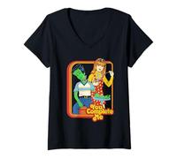 Donna You Complete Me Valentine Sarcastic Retro Funny Adult Humor Maglietta con Collo a V