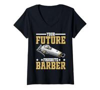 Donna Your Future Favorite Barber Cut Parrucchiere Esperto Maglietta con Collo a V