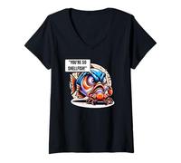 Donna You're So Shellfish! scherzi divertenti sulla pesca e pesce Maglietta con Collo a V