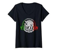 Donna Yucatán México Souvenir Chingon Mexican Pride Vacation Maglietta con Collo a V