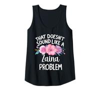 Donna Zaina Personalized Cute Flower Girls Zaina Name Canotta