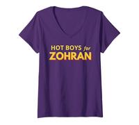 Donna Zohran Mamdani per Il sindaco di New York Divertente Cool Hot Boys per Zohran Maglietta con Collo a V