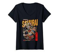 Donna Zombie Shadow of Samurai Maglietta con Collo a V