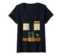Donna Zookeeper Costume Camicia Adolescente Halloween Costumi Ragazzi & Ragazze Maglietta con Collo a V