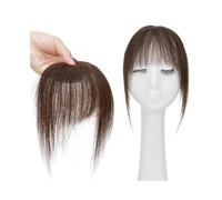 donne 1 pezzo di frangia for capelli umani, francese, extension for con tempie e 4 clip(#2)
