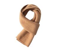 Donne 100% Cashmere Sciarpa All'aperto Scaldacollo Bandana Addensare Sciarpa Anello a Maglia, Lighttan dorato, Etichettalia unica